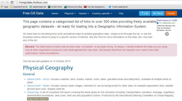 GIS Resource Listing by Robin Wilson