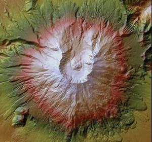 High-resolution lidar image of Mount St. Helens, Washington
