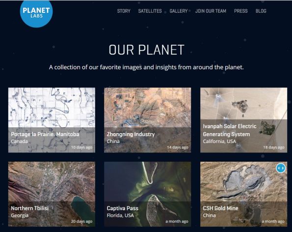 Planet Labs:  Imagery and its democratization