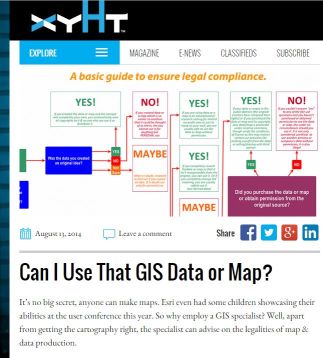 Nicholas Duggan's article and flowchart to help GIS users decide if they can use a data set.